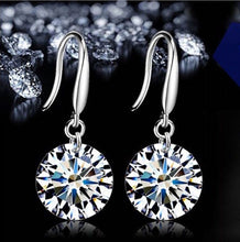 Load image into Gallery viewer, Fashion jewelry  silver Earrings Female Crystal