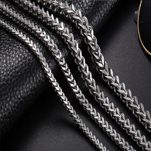 necklace mens black stainless steel  jewelry