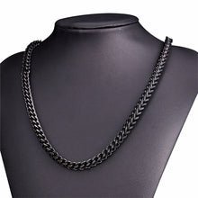 Load image into Gallery viewer, necklace mens black stainless steel  jewelry