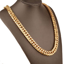 Load image into Gallery viewer, big gold chain necklaces men  jewelry
