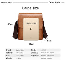 Load image into Gallery viewer, Man Messenger Bag 2 Set Men Leather Shoulder Bags Business
