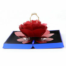 Load image into Gallery viewer, 3D Pop Up Rose Ring Box
