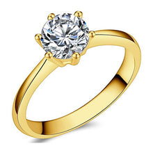Load image into Gallery viewer, Gold Color Crystal Wedding Ring for Women
