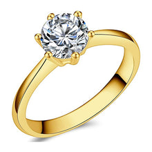Load image into Gallery viewer, Gold Color Crystal Wedding Ring for Women