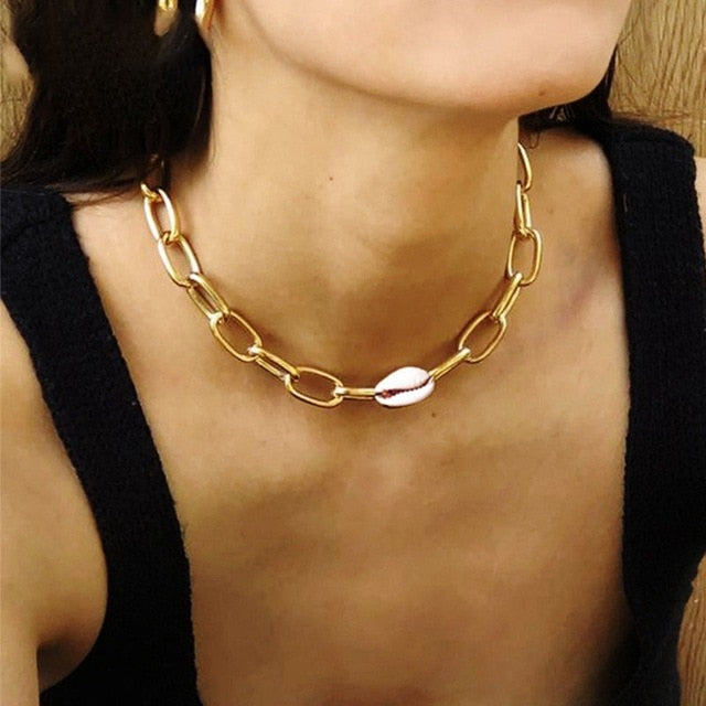 Necklace Men Statement Gold Minimalist Chunky Necklaces For Women 2020 Hip Hop Jewelry