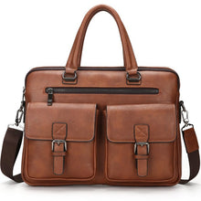 Load image into Gallery viewer, handbag messenger black brown briefcase