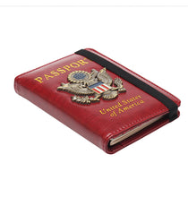 Load image into Gallery viewer, USA America RFID Passport Covers Holder Women Men Business PU Leather ID Bank Card Storage