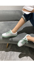 Load image into Gallery viewer, Shoes Woman 2021 Spring New Flat Leather Sneakers Female Solid Color Student Platform Shoes Casual Low-top Flats Women Shoes