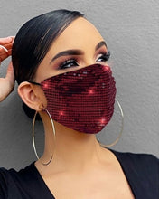 Load image into Gallery viewer, 2020 Fashion Face Decor Jewelry Elastic Rhinestone Mask Fashion
