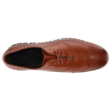 Load image into Gallery viewer, Men Dress Shoes Carved Falt Casual Shoes Man Leather Soft Bottom Lace Up Male Borgue Shoes Nonslip Outdoor Light Chaussure Homme