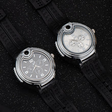 Load image into Gallery viewer, Watch Style Metal Open Flame Lighter Creative Men&#39;s Sports
