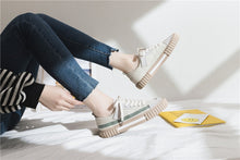 Load image into Gallery viewer, Women Shoes 2021 New Spring Fashion Women Canvas Shoes Casual Flats Striped Casual Vulcanize Shoes Fashion Style Female Sneakers