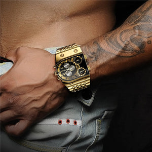 2021  Watches Men Military Waterproof Wristwatch Luxury Gold Stainless Steel