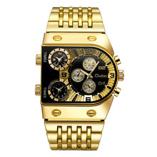 Load image into Gallery viewer, 2021  Watches Men Military Waterproof Wristwatch Luxury Gold Stainless Steel