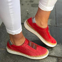 Load image into Gallery viewer, 2021 Women Slip on Sneakers Shallow Loafers Vulcanized Shoes Breathable Hollow Out Casual