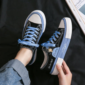 New Style Women vulcanized sneakers breathable casual students white shoes woman spring autumn lovely canvas shoes