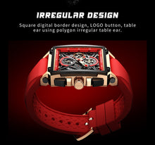 Load image into Gallery viewer, LIGE 2022 Top Brand Luxury Watches Square Digital Sports  Watch for Men Waterproof
