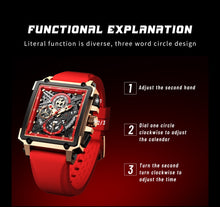 Load image into Gallery viewer, LIGE 2022 Top Brand Luxury Watches Square Digital Sports  Watch for Men Waterproof