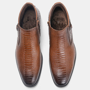 Men Leather Boots Comfortable Men's Winter shoes Size 40-46 men's casual shoes 2021