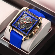 Load image into Gallery viewer, LIGE 2022 Top Brand Luxury Watches Square Digital Sports  Watch for Men Waterproof