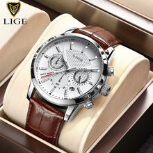 Load image into Gallery viewer, LIGE 2022 Top Brand Luxury Watches Square Digital Sports  Watch for Men Waterproof