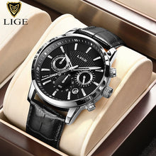 Load image into Gallery viewer, LIGE 2022 Top Brand Luxury Watches Square Digital Sports  Watch for Men Waterproof