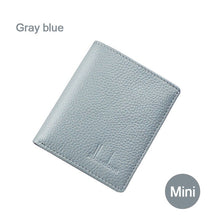 Load image into Gallery viewer, 100% Genuine Leather Small Mini Ultra-thin Wallets men
