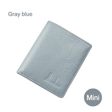 Load image into Gallery viewer, 100% Genuine Leather Small Mini Ultra-thin Wallets men