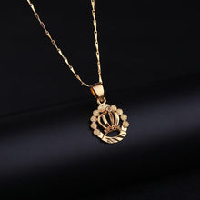 Load image into Gallery viewer, Necklaces Pendants Woman Chokers Collar Seeds Chain Bib 24K Yellow Gold
