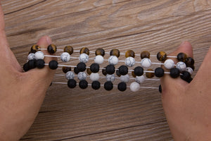Hot 2pcs Bracelet Natural Stone Men Women Friend Gift