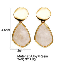 Load image into Gallery viewer, Dangle Earring For Women Round Heart Gold Color Fashion
