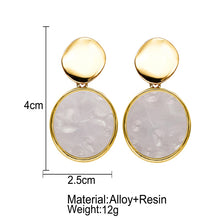 Load image into Gallery viewer, Dangle Earring For Women Round Heart Gold Color Fashion
