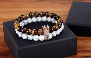 King Crown Couples Distance Bracelet