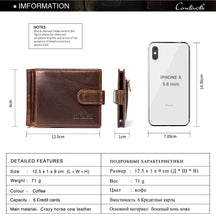 Load image into Gallery viewer, leather money clip men card wallet
