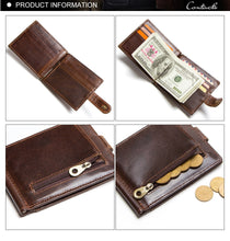 Load image into Gallery viewer, leather money clip men card wallet
