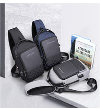 Load image into Gallery viewer, USB Waterproof Men Chest Bag
