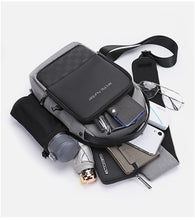 Load image into Gallery viewer, USB Waterproof Men Chest Bag
