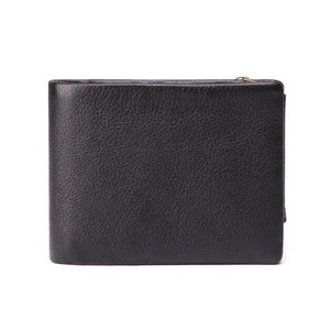 Men Wallet Genuine Leather Trifold Wallet