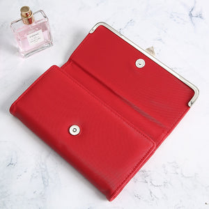 Women's Red Watch Wallet 2pcs set Gift Box Christmas