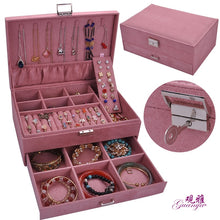 Load image into Gallery viewer, jewelry box with lock Fashion
