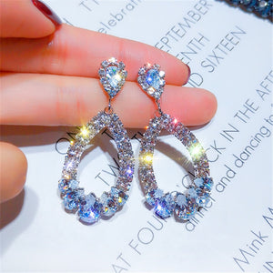 silver  crystal from earrings