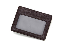 Load image into Gallery viewer, Ultra-thin Card Holder Mini wallets small Cow Leather
