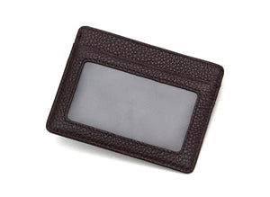 Ultra-thin Card Holder Mini wallets small Cow Leather