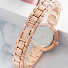 Load image into Gallery viewer, Women Watch Set Diamond Bracelet Cute Dolphin Necklace Blue Cut Glass
