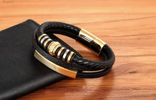 Load image into Gallery viewer, Multi-layer Leather Stainless Steel
