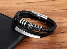 Load image into Gallery viewer, Multi-layer Leather Stainless Steel
