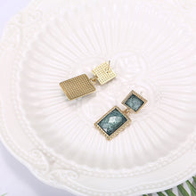 Load image into Gallery viewer, Classic Square earrings female
