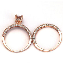 Load image into Gallery viewer, Crystal Stone Finger Rings For Women With Micro Paved Romantic Rose Gold
