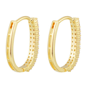 Crystal Gold Hoop Earring For Women