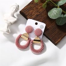 Load image into Gallery viewer, Temperament Vintage Alloy Plush Earrings
